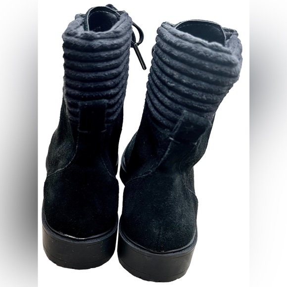 Splendid Sadie Lace up Lug sole boot in black Size 8.5 NWOB - Picture 3 of 6